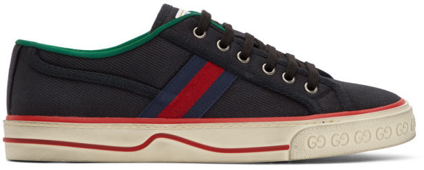 black gucci tennis shoes