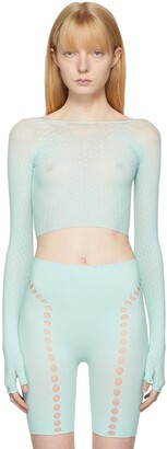 POSTER GIRL Blue Octavia Cropped Cardigan