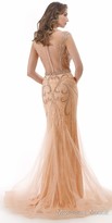 Thumbnail for your product : Morrell Maxie Dazzling Embellished Illusion Fitted Evening Dress