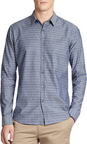 Thumbnail for your product : Theory Parian Zack Painted Chambray Sportshirt