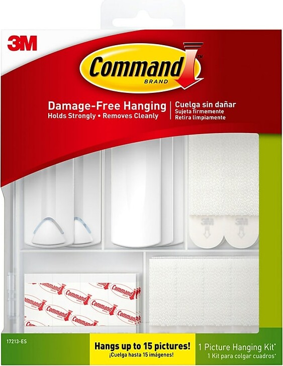 Command Hanging Assortment Kit, White/Clear, 50/Pack (17213-ES)