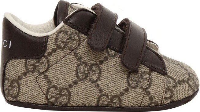 Gucci Kids Ace GG Round Toe Pre-Walkers