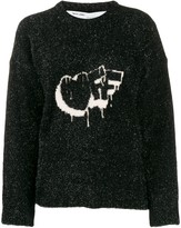 Thumbnail for your product : Off-White Crew Neck Logo Sweater