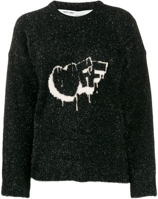 Off-White Crew Neck Logo Sweater