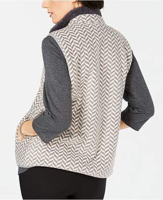 Karen Scott Chevron-Print Vest, Created for Macy's