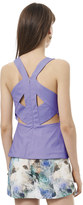 Thumbnail for your product : Rebecca Taylor Sleeveless V-Neck Poplin Top