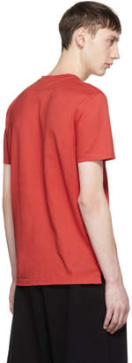 Givenchy Red Distressed Box Logo T-Shirt