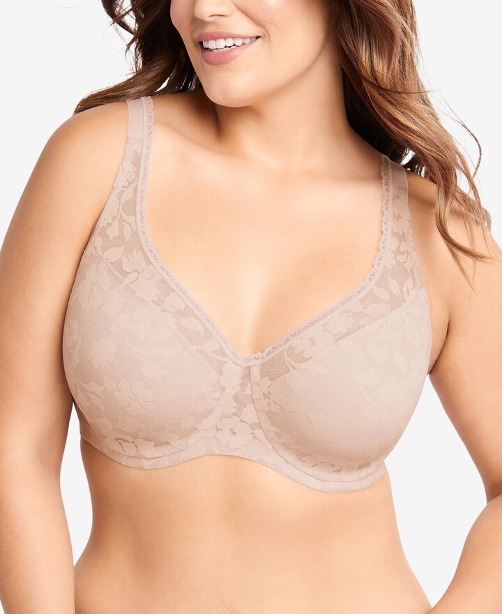 Bali Women's Double Support Back Soft Touch Smoothing Wire-Free Bra df0044