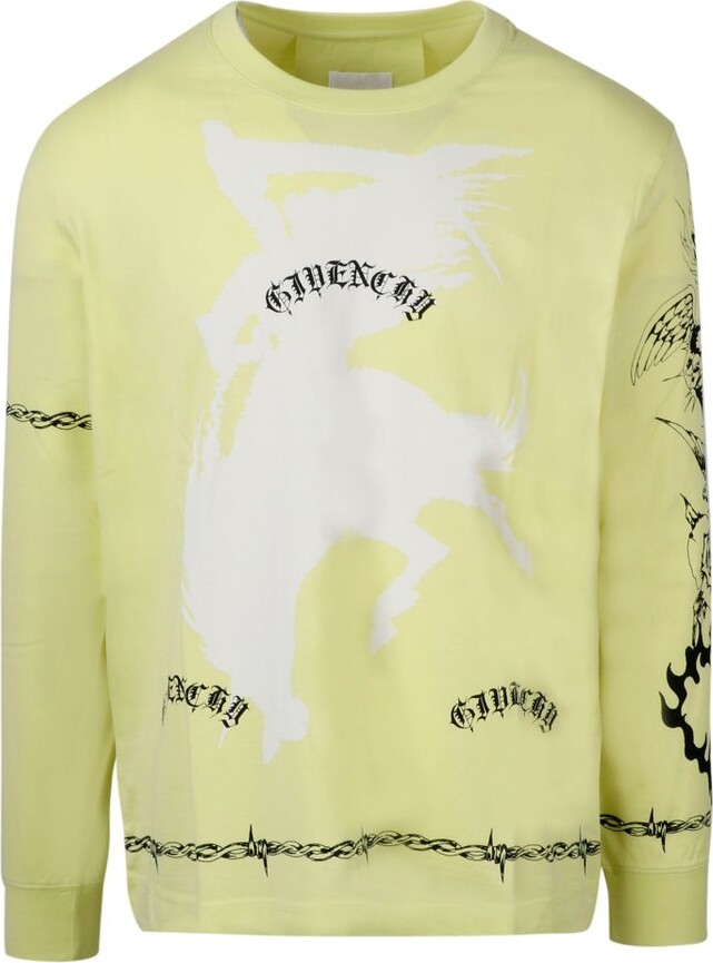 Givenchy Men's Yellow T-shirts | ShopStyle