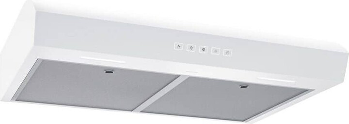 Broan NuTone Mantra 30 Inch 350 Max Blower, 1.5 Sones, Convertible, Under-Cabinet Range Hood, White, ENERGY STAR