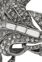 Thumbnail for your product : Oscar de la Renta Silver-tone crystal bracelet