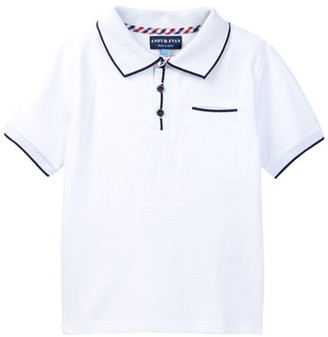 Andy & Evan Ribbed Polo (Toddler & Little Boys)