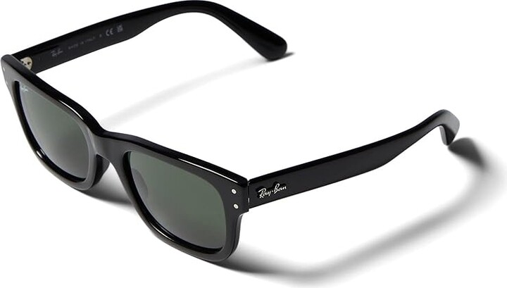Ray-Ban 52 mm 0RB2283 Mr Burbank Fashion Men's Sunglasses Black/Green Acetate