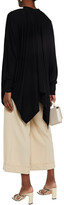 Thumbnail for your product : Ferragamo Leather-trimmed Wool Cardigan