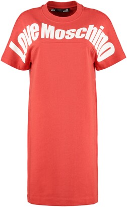 Love Moschino Logo Printed T-Shirt Dress