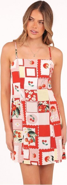 Petal and Pup LoredanaMiniDress-CherryL