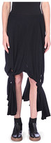 Thumbnail for your product : Yohji Yamamoto Tied-hem wool skirt
