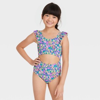 Cat & Jack Girls' Spring Fling One Piece Swimsuit ️ - ShopStyle