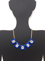 Thumbnail for your product : Leslie Danzis Cushion & Marquise Bib Necklace