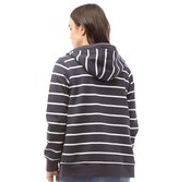 Thumbnail for your product : Onfire Womens Striped Zip Through Hoodie Navy/White