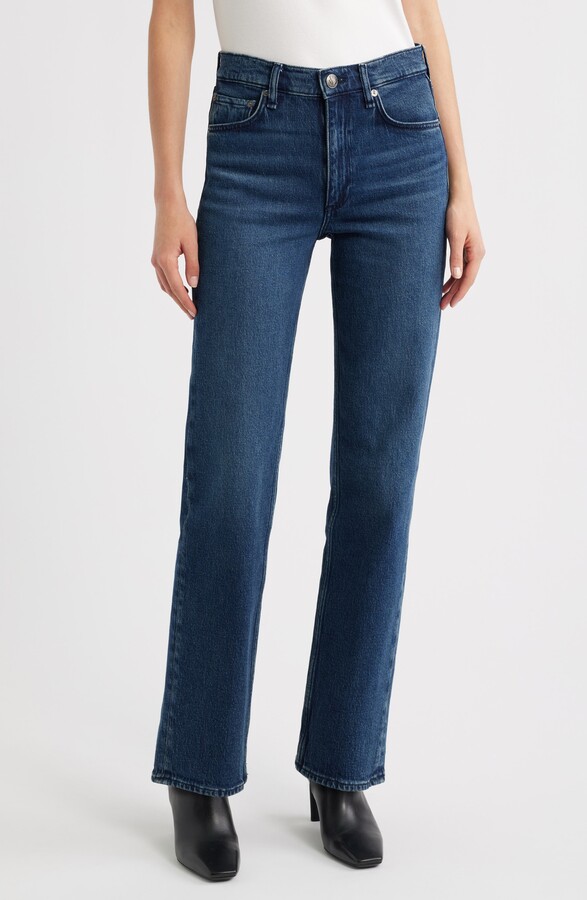 Rag & Bone Harlow Mid Rise Straight Leg Jeans