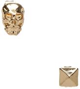 Thumbnail for your product : Ettika Tiny Skull and Pyramid Stud Earrings