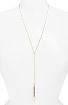 Thumbnail for your product : BP Etched Bar Lariat Necklace (Juniors)