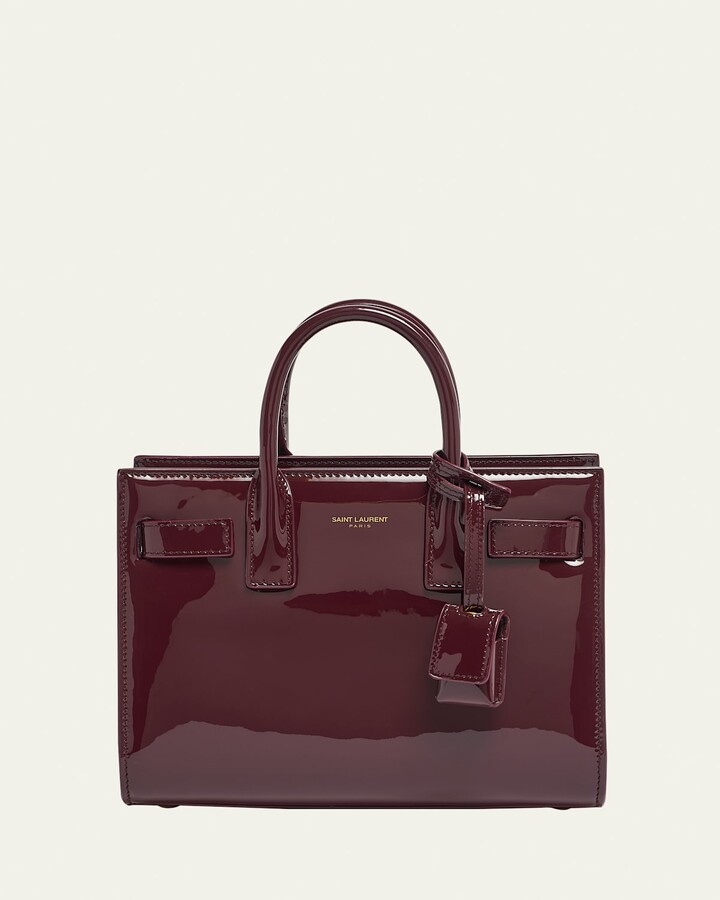Saint Laurent Sac de Jour Nano Top-Handle Bag in Patent Leather