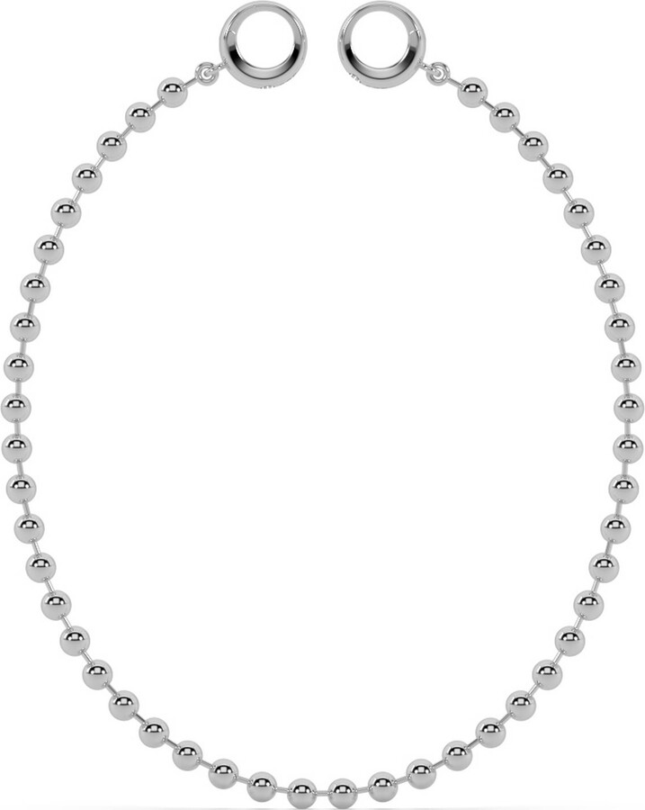 Oni Fine Jewelry Silver Maxi Sphere Anklet