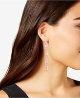 Thumbnail for your product : Steve Madden Rose Gold-Tone Crystal Square Link Drop Earrings