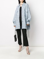 Thumbnail for your product : Faith Connexion Tweed Oversized-Fit Shirt