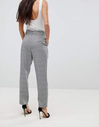 Miss Selfridge Petite Checked Tailored Trousers