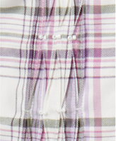 Thumbnail for your product : Alfred Dunner Petite Pintucked Plaid Shirt