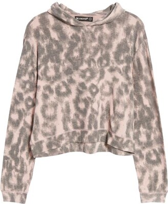Blank NYC Leopard Hooded Sweatshirt