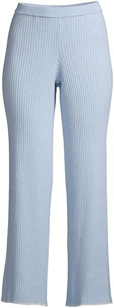 Skin Maddie Rib-Knit Cotton & Cashmere Pants - ShopStyle Bottoms