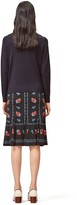 Thumbnail for your product : Tory Burch Silk-Front Crewneck Cardigan