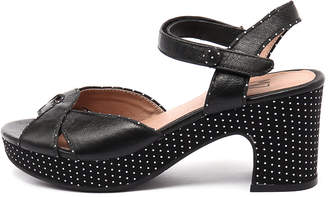 Miz Mooz Candy-mm Black Sandals Womens Shoes Casual Heeled Sandals