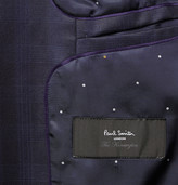 Thumbnail for your product : Paul Smith Navy Kensington Slim-Fit Checked Wool Suit
