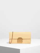 Thumbnail for your product : Charles & Keith Metal Push Lock Long Wallet
