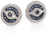 Thumbnail for your product : Judith Ripka La Petite Multicolor Sapphire & Sterling Silver Evil Eye Stud Earrings