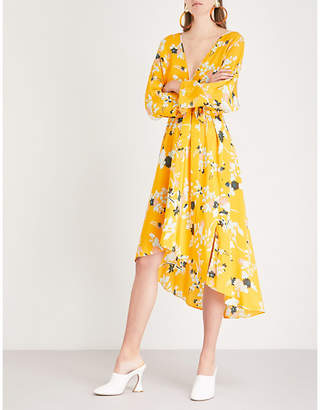 Diane von Furstenberg Floral-print silk midi dress