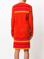 Thumbnail for your product : John Galliano Pre-Owned Striped Knitted Skirt Suit