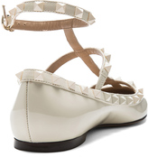 Thumbnail for your product : Valentino Rockstud Punkouture Patent Cage Flats