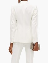 Thumbnail for your product : Alexander McQueen Single-breasted Embroidered Leaf-crepe Jacket - Ivory
