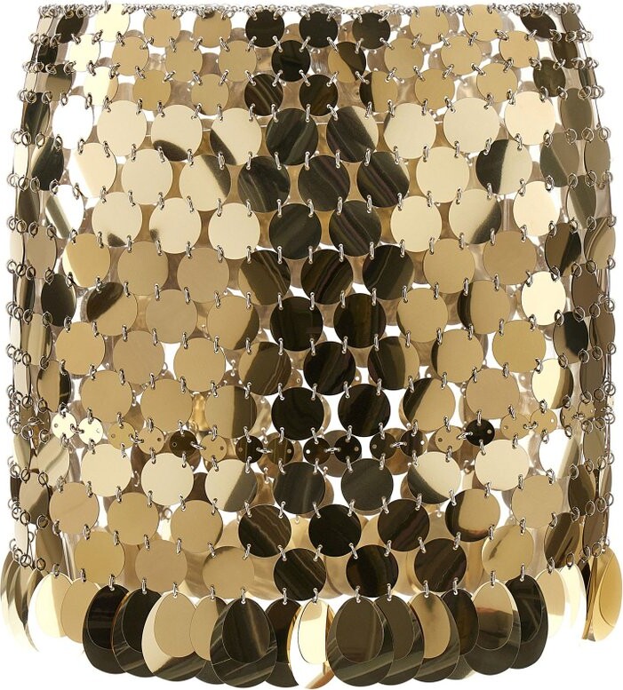 Paco Rabanne Jupe Disc Mini Skirt