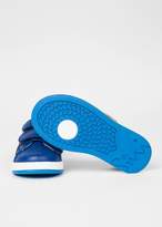 Thumbnail for your product : Boys' Sizes UK7-UK9 Blue Leather Strap 'Rabbit' Trainers