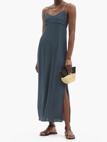 Thumbnail for your product : Haight Beca Scoop-back Crepe Maxi Dress - Blue