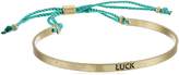 Thumbnail for your product : Canvas Luck" Gold Cuff with Fabric Slide Closure Bracelet