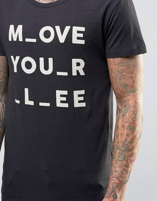 Lee Move Your Print T-Shirt Black