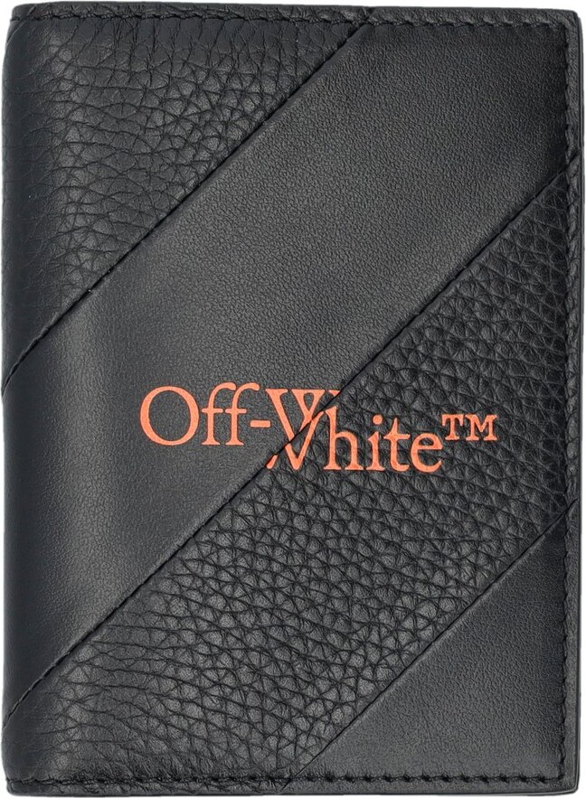 Off-White Logo Printed Bi-Fold Wallet - ShopStyle
